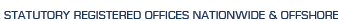 Statutory Registered Offices Nationwide & Offshore